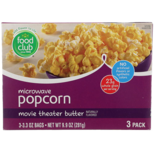 Food Club Movie Theater Butter Microwave Popcorn