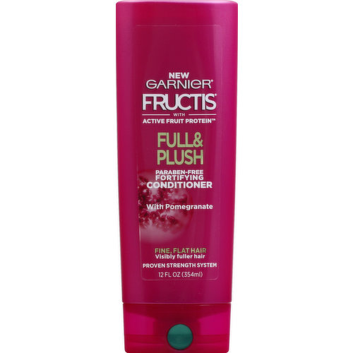 Fructis Conditioner, Fortifying, Full & Plush, Fine, Flat Hair