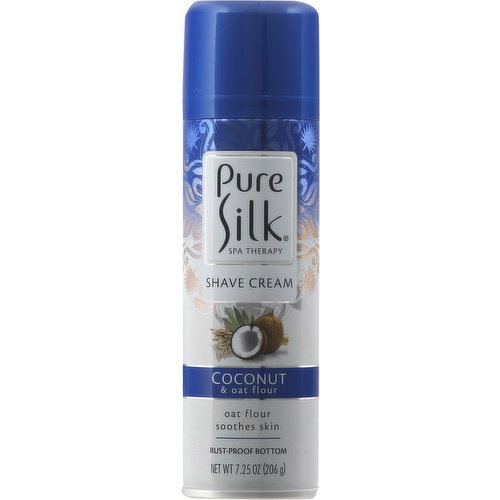 Pure Silk Shave Cream, Coconut & Oat Flour