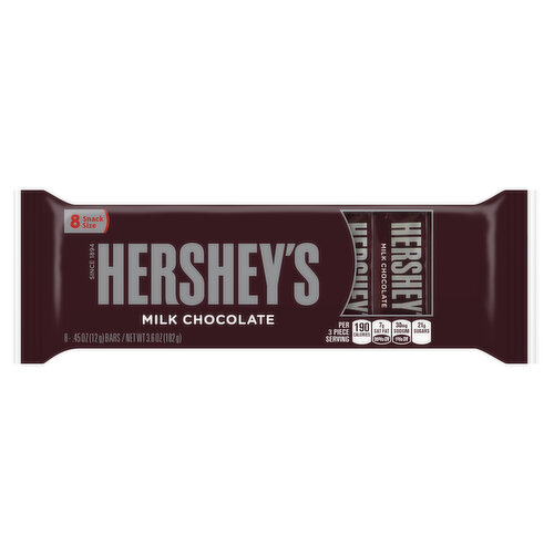 Hershey's Chocolate Bar, Milk Chocolate, Snack Size