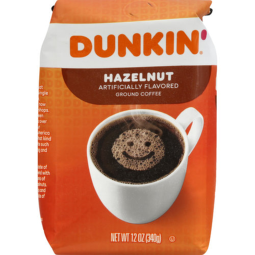 Dunkin Coffee, Ground, Hazelnut