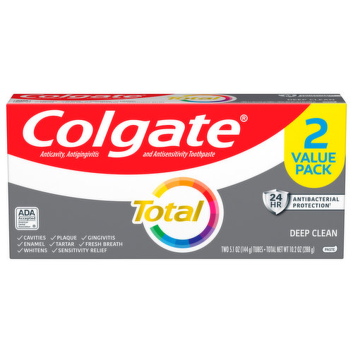 Colgate Toothpaste, Deep Clean, Value Pack