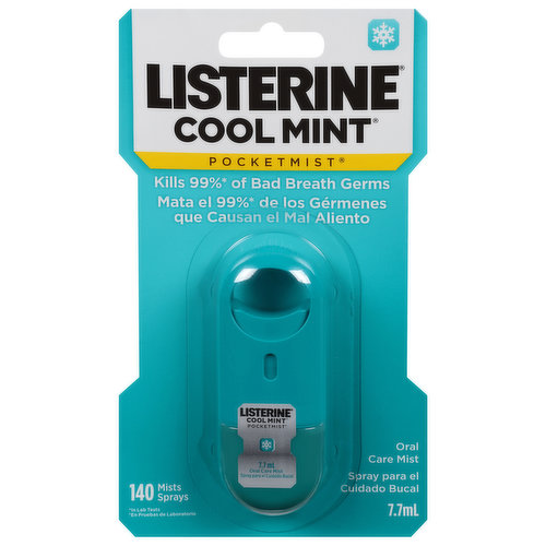 Listerine Oral Care Mist, Cool Mint