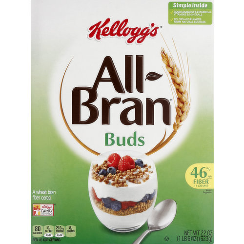 All-bran Cereal, Wheat Bran, Fiber