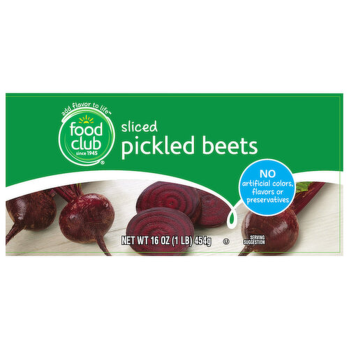 Food Club Pickled Beets, Sliced