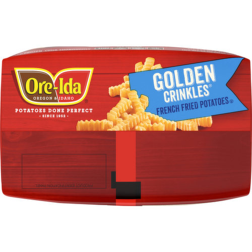 Ore-Ida Golden Crinkles, Crinkle Cut Fries, French Fried Frozen