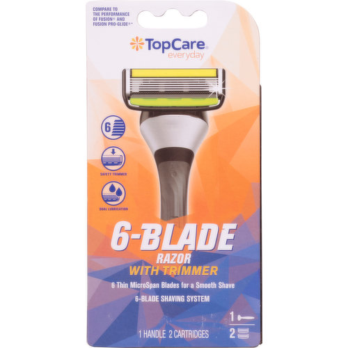 TopCare Razor, 6-Blade with Trimmer