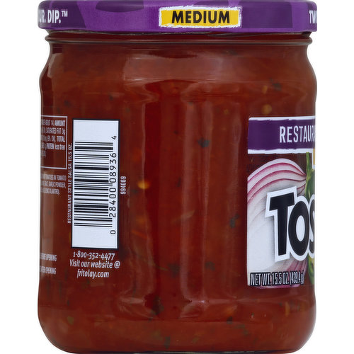 Tostitos Salsa Medium 15.5oz Jar