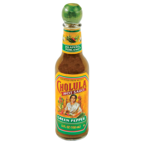 Cholula Hot Sauce, Green Pepper