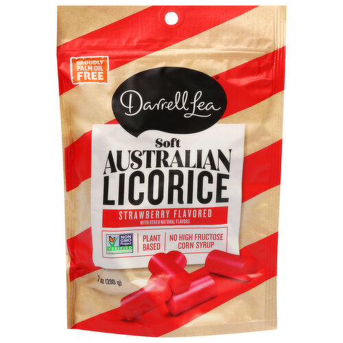 Darell Lea Licorice, Strawberry Flavored, Soft Australia