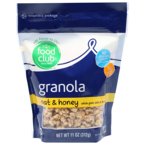 Food Club Granola, Oat & Honey