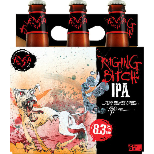 Flying Dog Beer, IPA, Raging Bitch