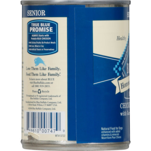 Blue buffalo homestyle senior chicken dinner with garden sale vegetables canned dog food