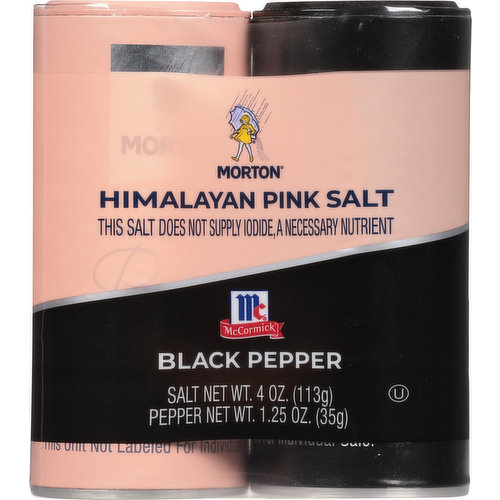 Morton Himalayan Pink Salt & Black Pepper