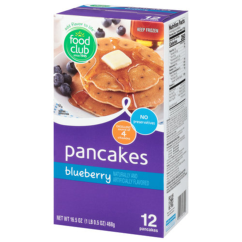 Food Club Pancakes, Blueberry