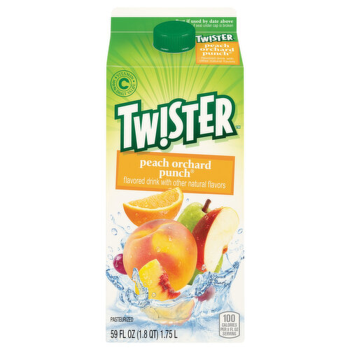 Twister Flavored Drink, Peach Orchard Punch