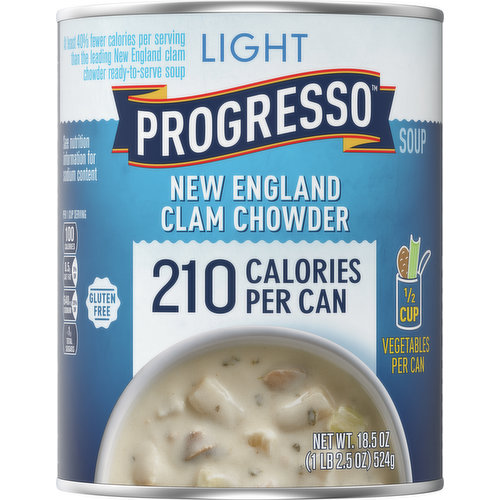 Progresso Soup, New England Clam Chowder, Light