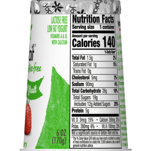 yoplait yogurt nutrition facts