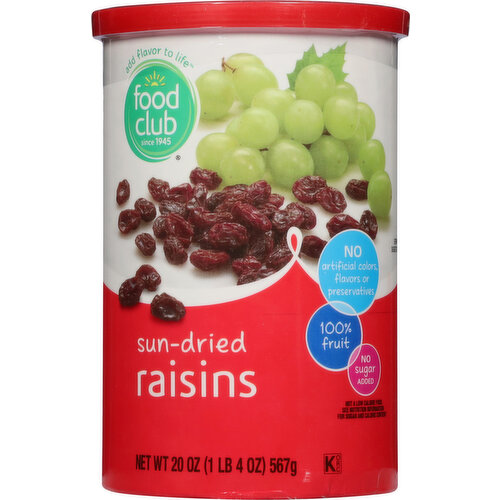 Food Club Raisins, Sun-Dried