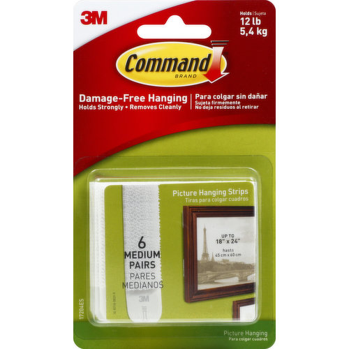 Command Picture Hanging Strips, Medium