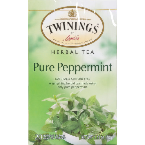 Twinings Of London Herbal Tea Pure Peppermint Tea Bags