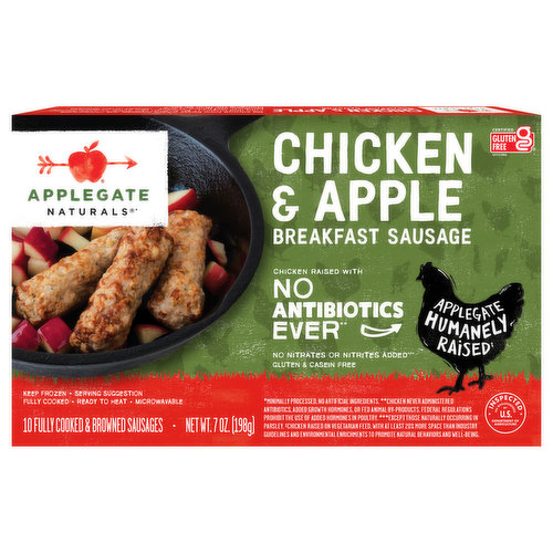 Applegate Naturals Breakfast Sausage, Chicken & Apple