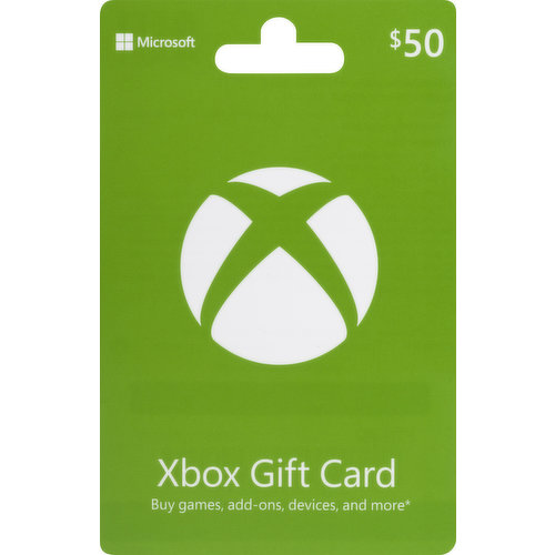 XBox Gift Card, Xbox, $50 - King Kullen