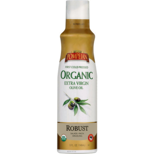 Pompeian Olive Oil, Organic, Robust, Extra Virgin