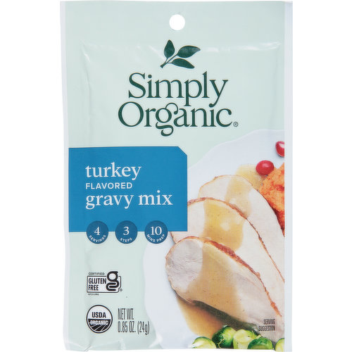 Simply Organic Gravy Mix, Turkey Flavored