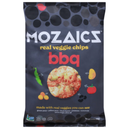 Mozaicz Real Veggie Chips, BBQ