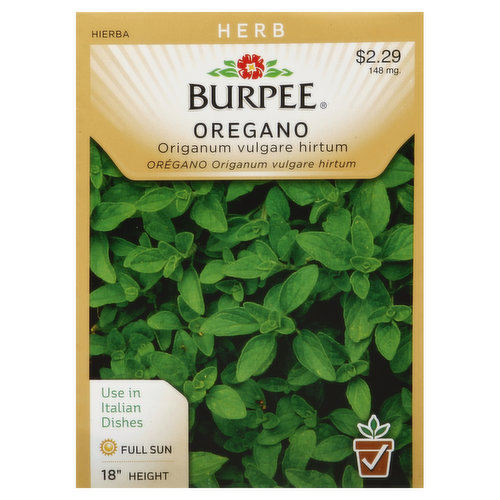 Burpee Seeds, Oregano