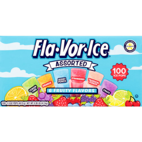 Fla-Vor-Ice Ice Pops, Assorted