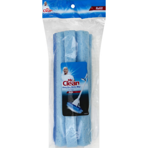 Mr. Clean Mop Refill, Heavy Duty Roller, with Scrubber