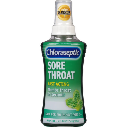 Chloraseptic Sore Throat, Menthol, Spray
