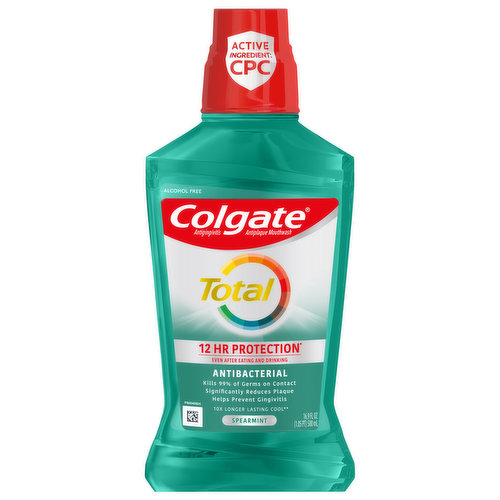 Colgate Mouthwash, Spearmint, Antibacterial