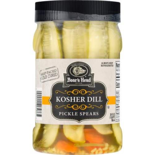 Boar's Head Pickle Spears, Kosher Dill