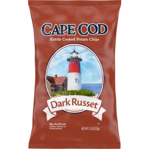 Cape Cod Potato Chips, Dark Russet, Kettle Cooked