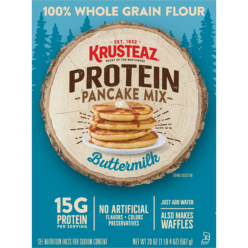 Krusteaz Pancake Mix, Buttermilk, Protein