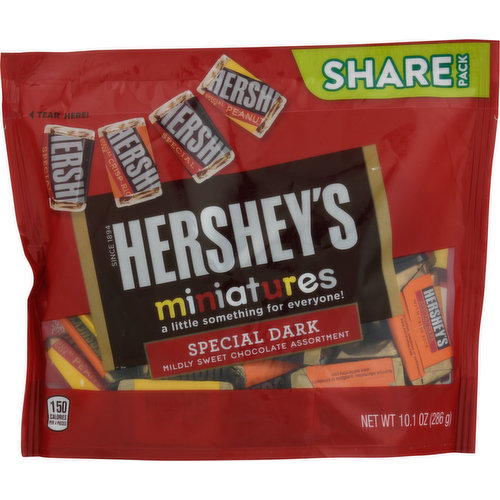 Hershey's Chocolate, Special Dark, Assortment, Miniatures, Share Pack