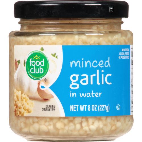 Food Club Garlic in Water, Minced