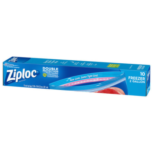 Ziploc Seal Top Bags, Freezer, Gallon