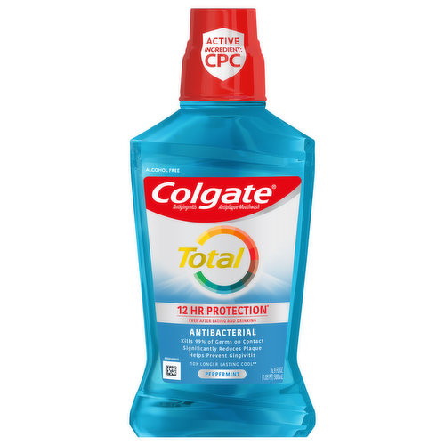 Colgate Mouthwash, Antibacterial, Peppermint