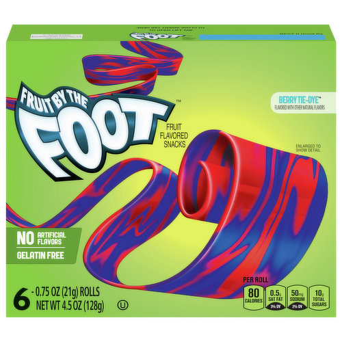 Fruit By The Foot Fruit Flavored Snacks, Berry Tie-Dye