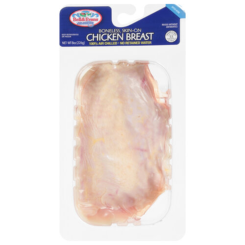 Bell & Evans Chicken Breast, Boneless, Skin-On, 100% Air Chilled