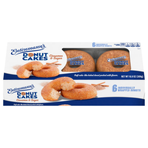 Entenmann's Donut Cakes, Cinnamon & Sugar