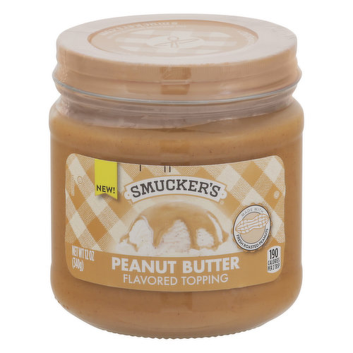 Smucker's Topping, Peanut Butter Flavored