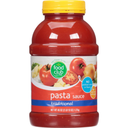 Food Club Pasta Sauce, Traditional