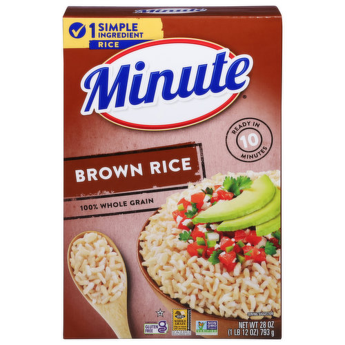 Minute Brown Rice, 100% Whole Grain