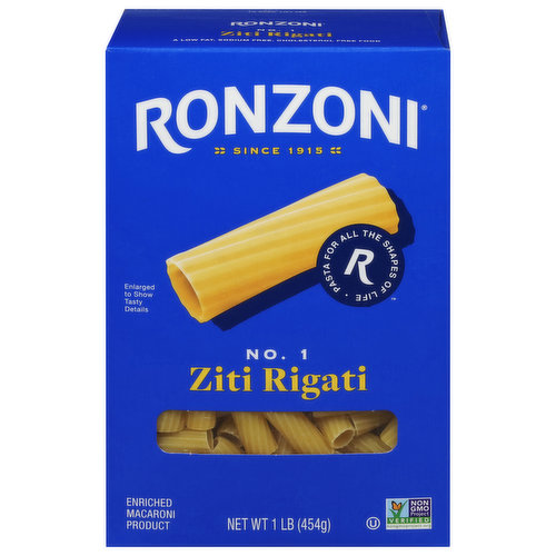 Ronzoni Ziti Rigati, No. 1