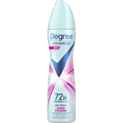 Degree Antiperspirant Deodorant, Sheer Powder, Dry Spray